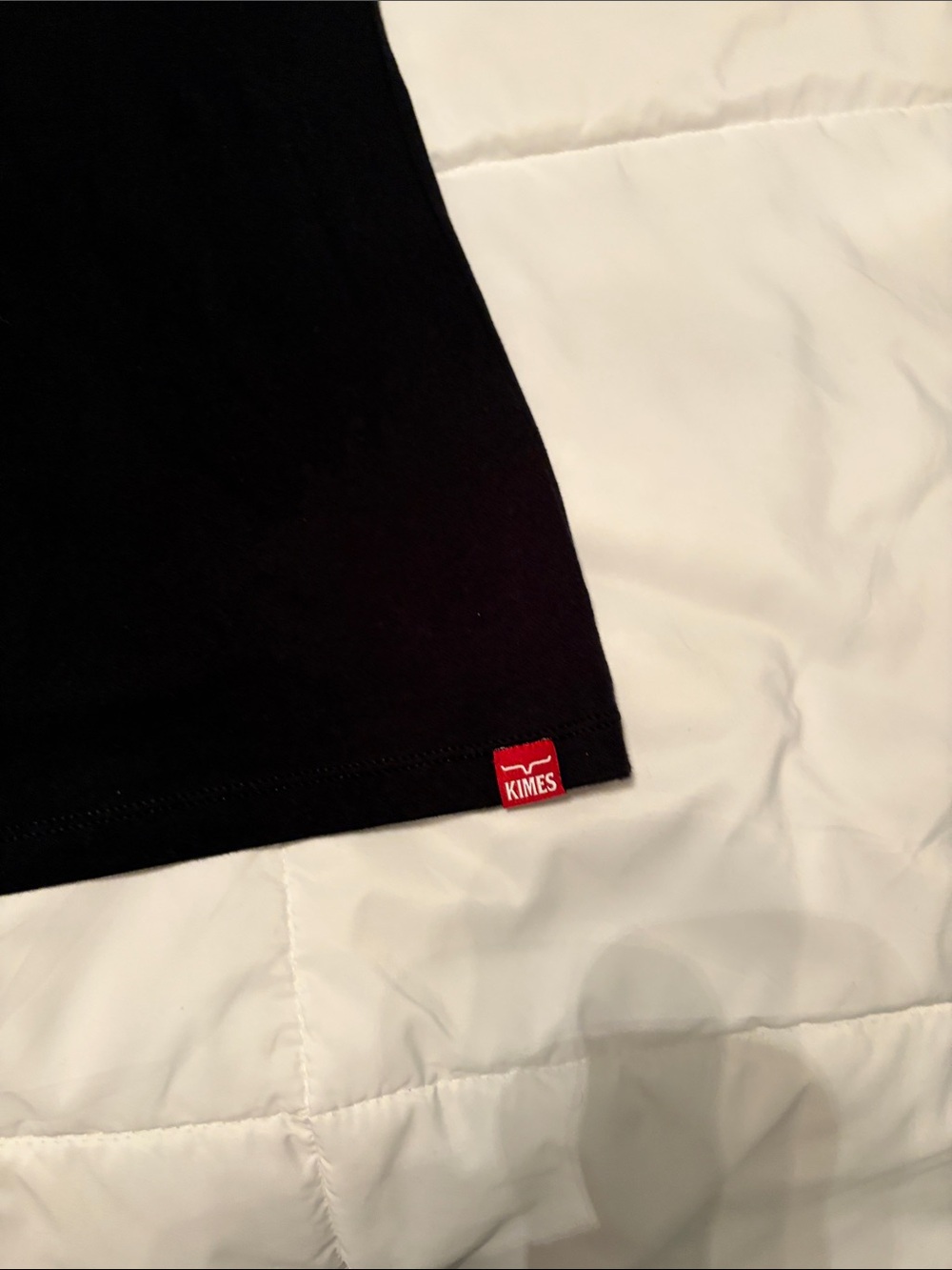 Kimes Ranch Black Tee with Tan Logo & Pink - Picture 4 of 5